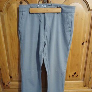 Mugsy Damens Pants Men 32x30 Gray Straight Stretch Chino Performance Golf EUC